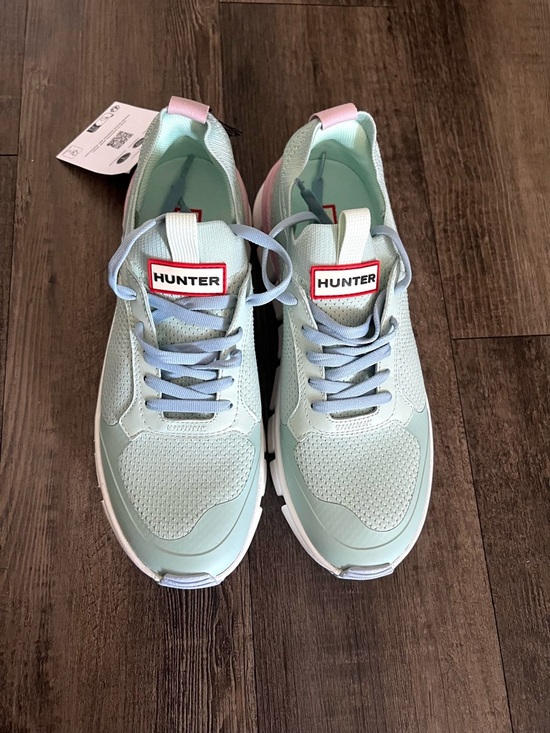 Hunter Shoes - Hunter Women's Mint Green and Pale Pink Sneakers